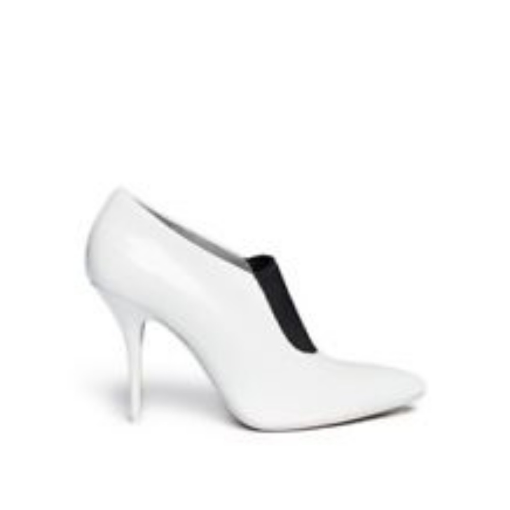 Alexander Wang White Leather Booties 37.5